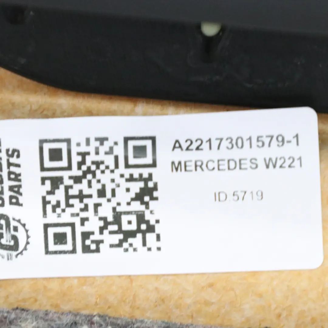 Mercedes W221 Tapa la tarjeta puerta trasera izquierda panel ajuste cuero gris