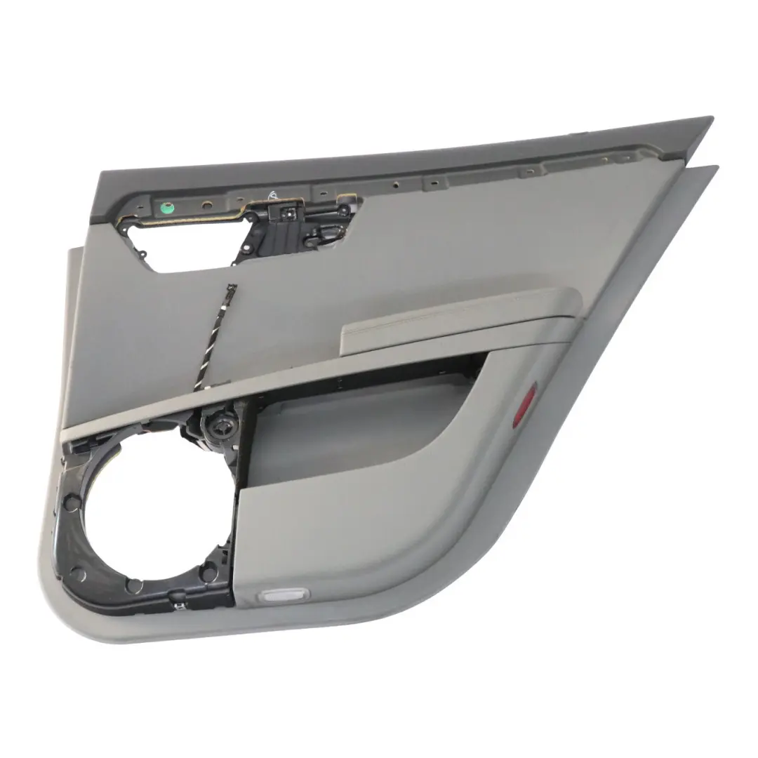 Mercedes W221 Tapa de la tarjeta puerta trasera derecha panel ajuste cuero gris