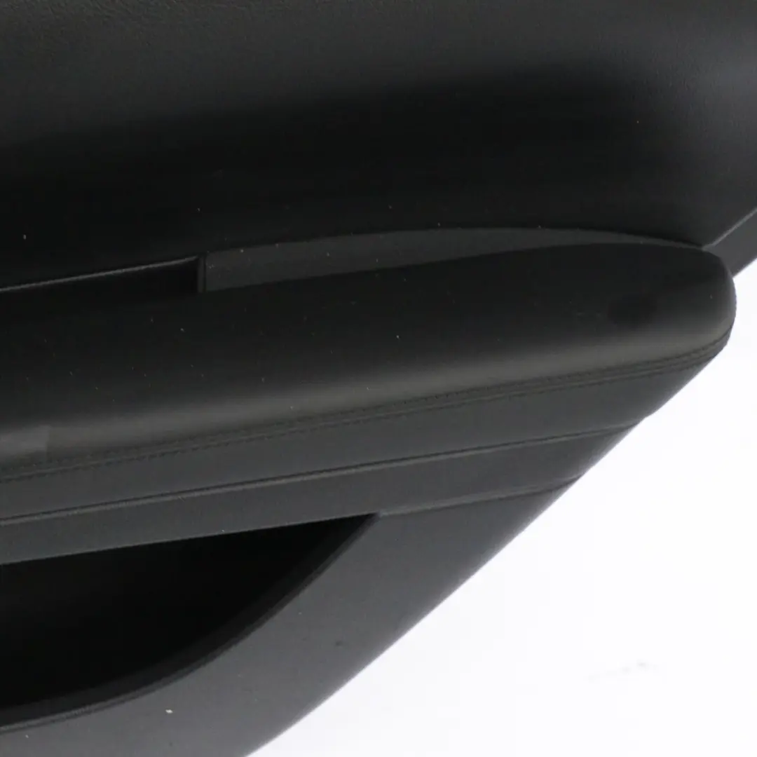 Mercedes W221 Door Card Cover Rear Right O/S Trim Panel Black Leather Nappa