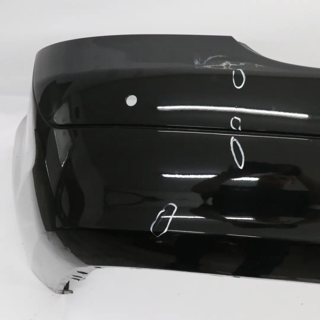 Mercedes W221 Rear Bumper Trim Panel Cover Obsidian Black Metallic - 197