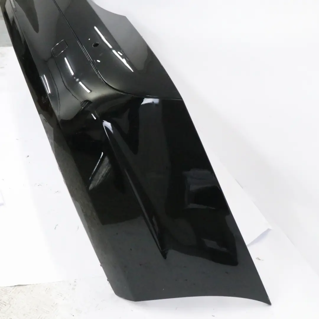 Mercedes W221 Rear Bumper Trim Panel Cover Obsidian Black Metallic - 197