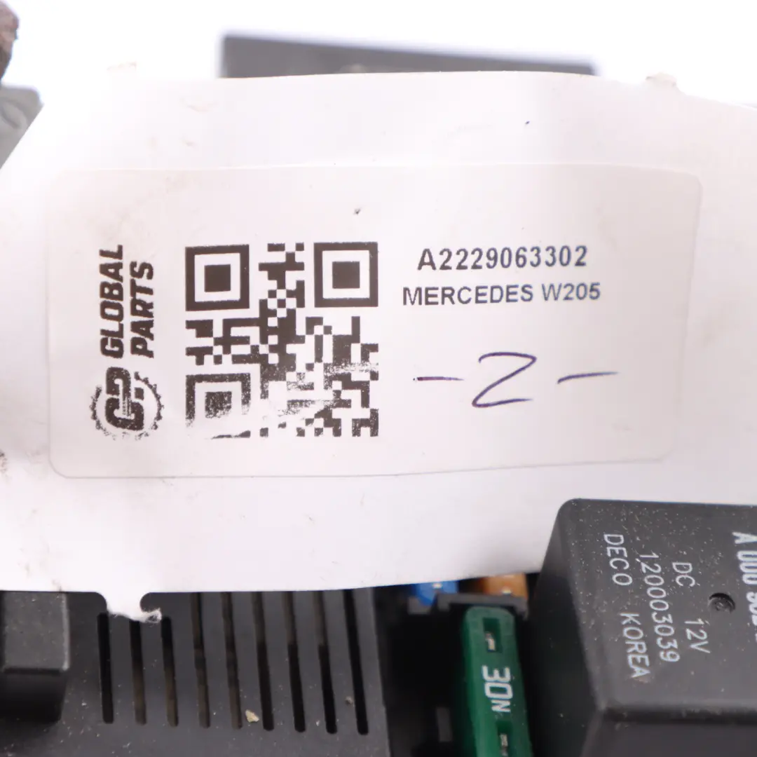 Fuse Box Mercedes W205 W222 Engine Compartment SAM Module Relay Unit A2229063302