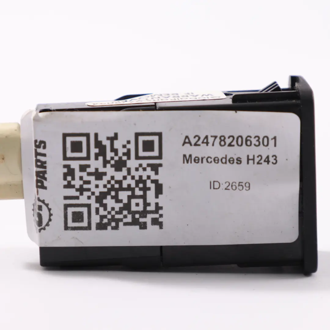 Mercedes H243 W247 Gniazdo USB Typu C Wtyczka Wejście Złącze A2478206301