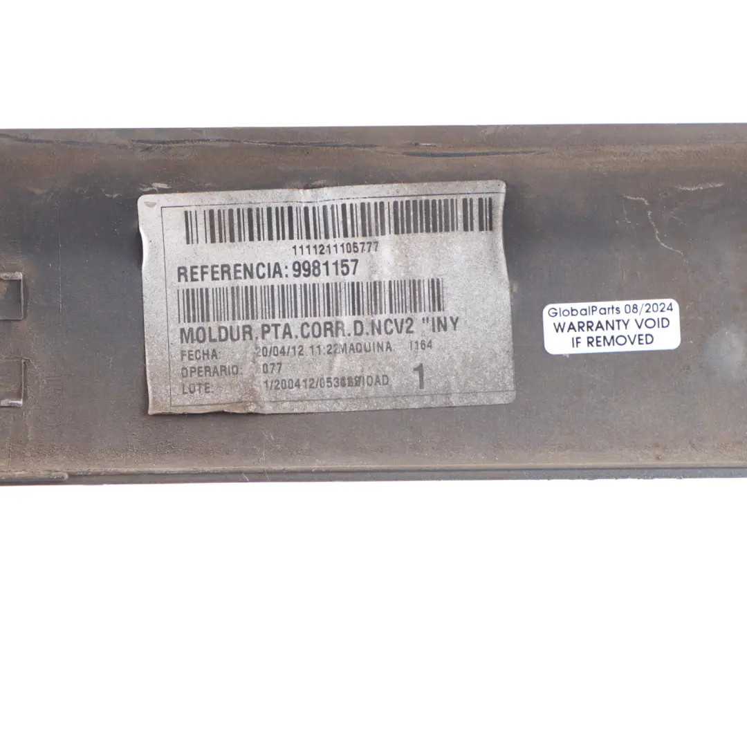 Mercedes W639 Puerta Corredera Derecha Moldura Tira Flint Grey - 368 A6396901362