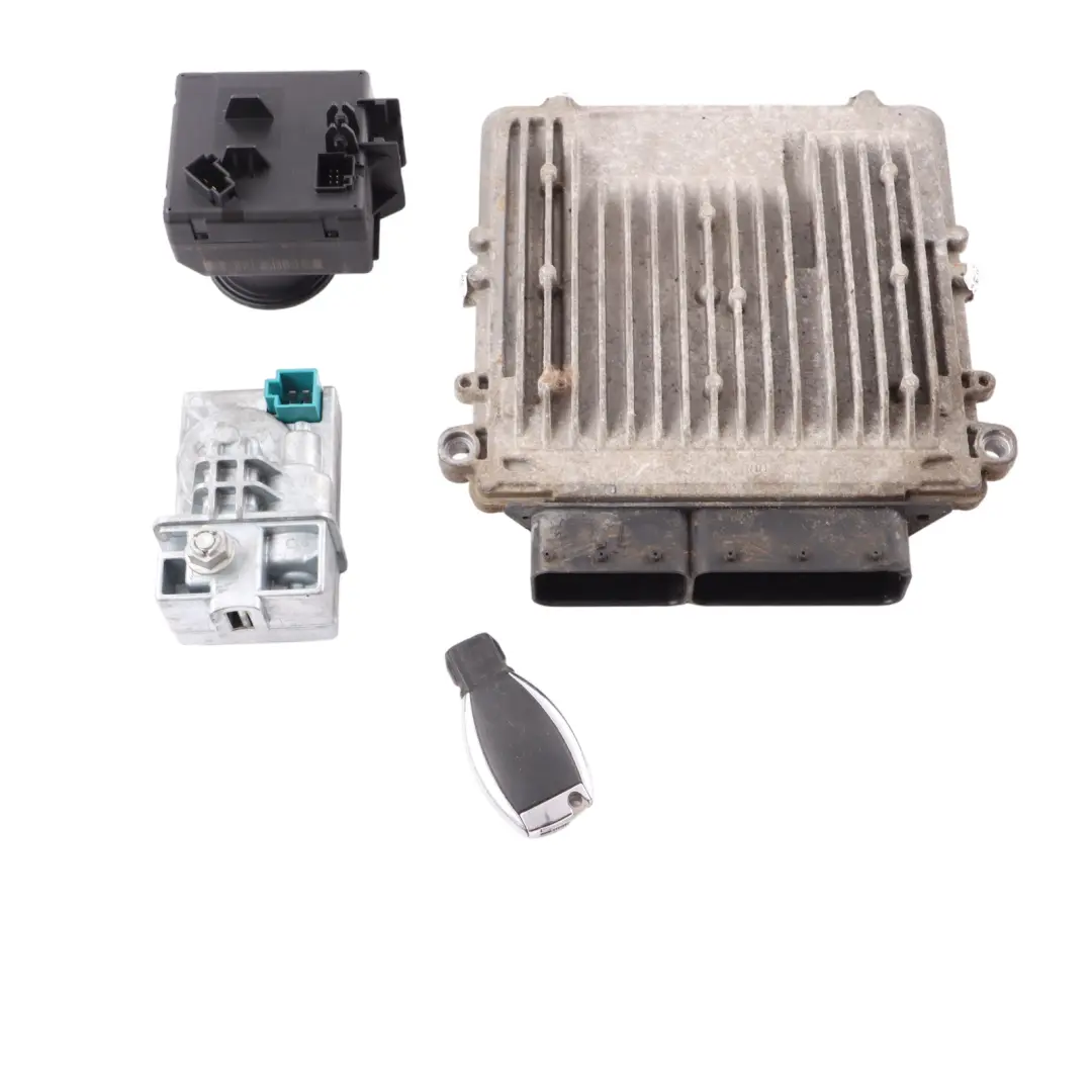 Mercedes W207 E350 OM642.838 Engine Control Unit ECU Kit A6421508900 Key Lock