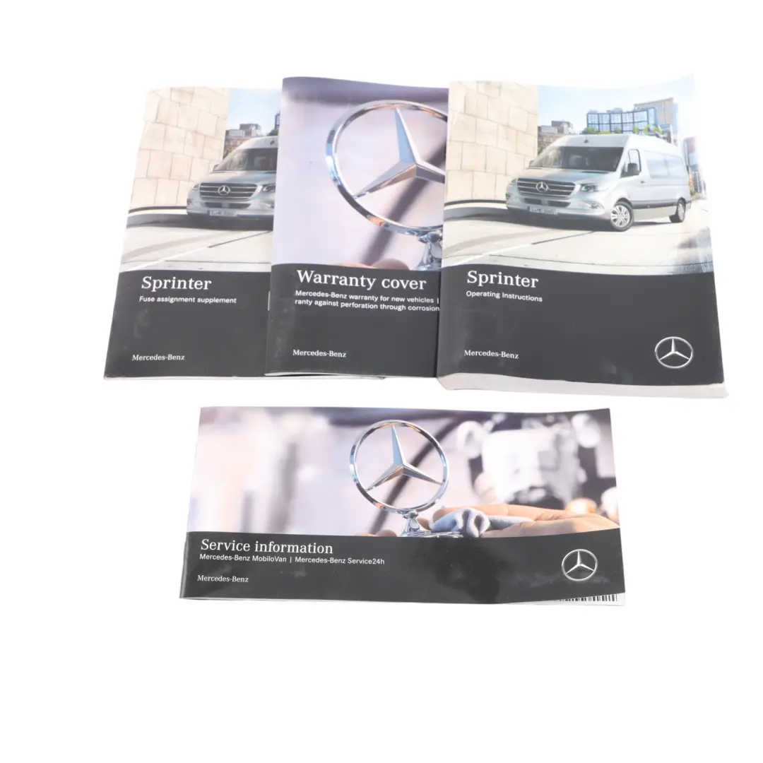 Mercedes Sprinter W907 Owner's Manual Service Booklet Fuse Diagram A9075845506