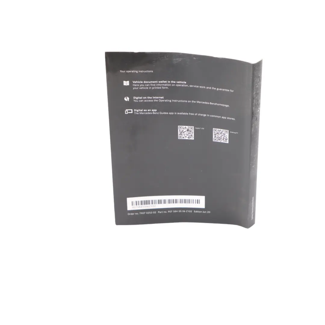 Mercedes Sprinter W907 Owner's Manual Service Booklet Fuse Diagram A9075845506