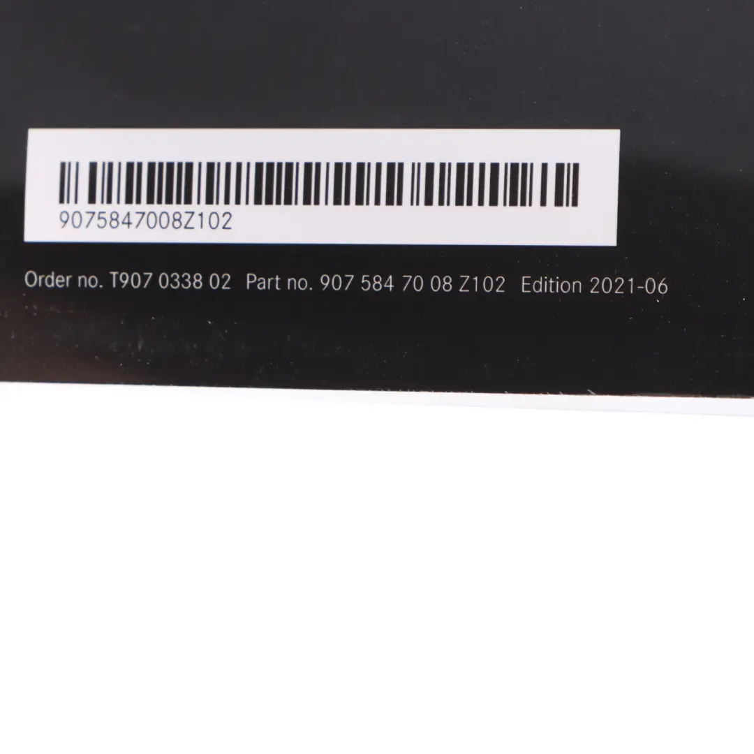Mercedes W907 Owner's Handbook Book Instructions Manual Case Wallet A9075847008