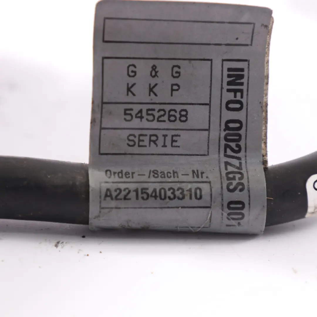 Mercedes W221 Batería Eléctrica Línea de Tierra Cable A2215403310