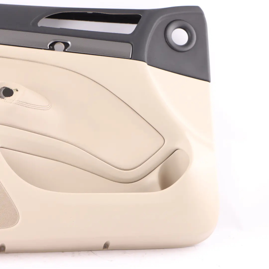 Skoda Octavia II Door Card Front Left N/S Trim Panel Leather Ivory 1Z2867011BS