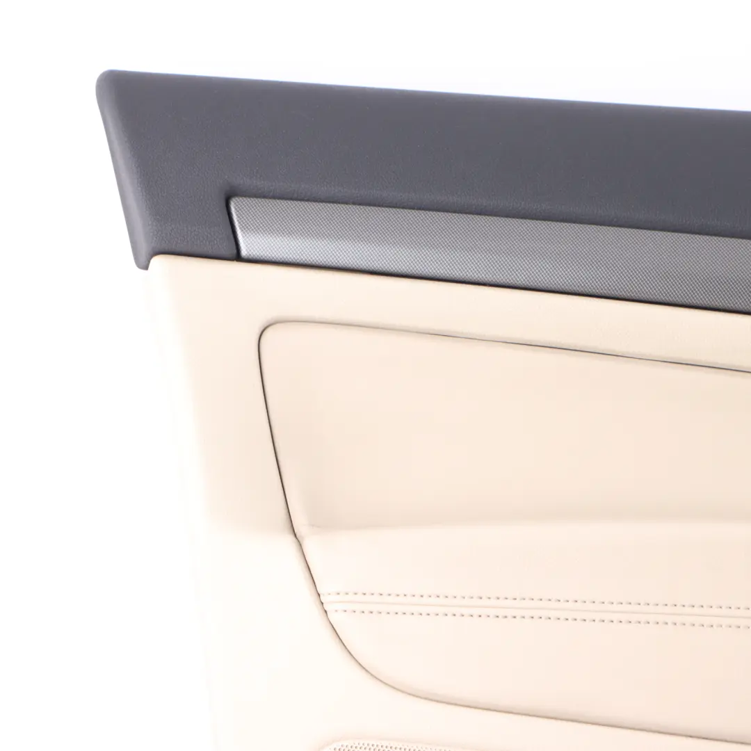 Skoda Octavia II Door Card Front Left N/S Trim Panel Leather Ivory 1Z2867011BS