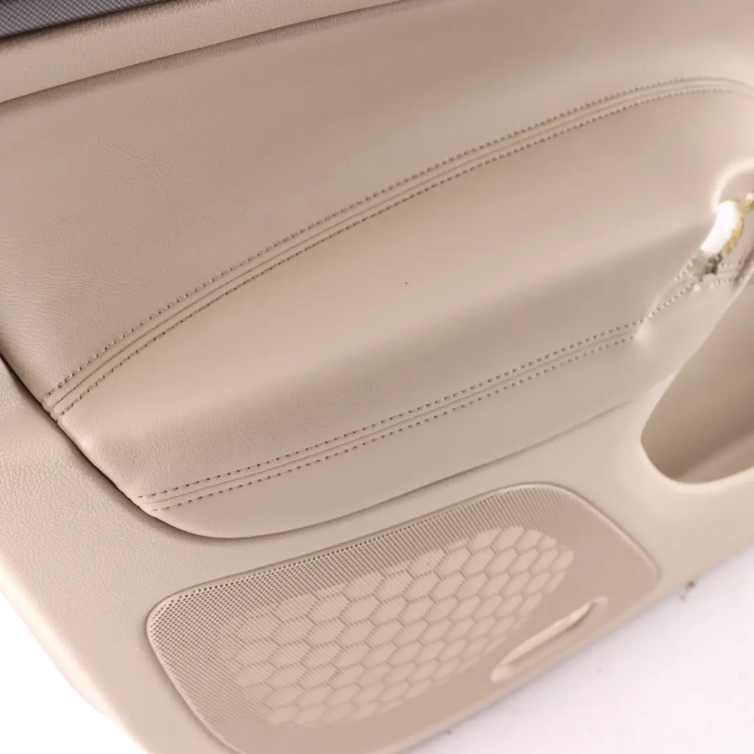 Skoda Octavia II Door Card Front Left N/S Trim Panel Leather Ivory 1Z2867011BS