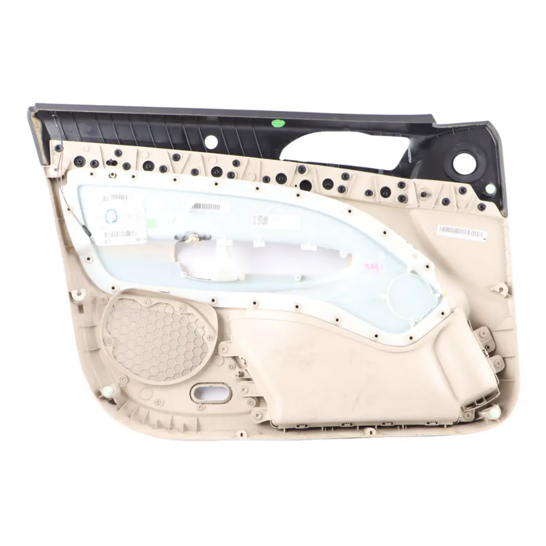 Skoda Octavia II Door Card Front Right O/S Trim Panel Leather Ivory 1Z2867012BS