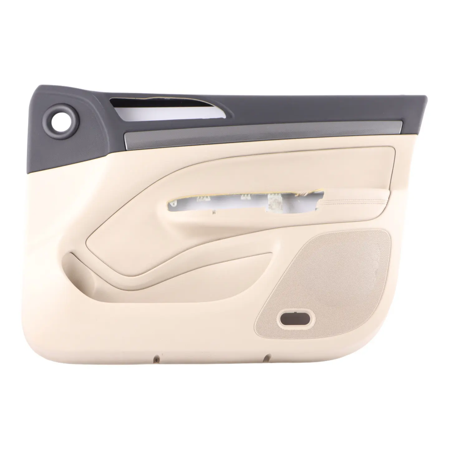 Skoda Octavia II Door Card Front Right O/S Trim Panel Leather Ivory 1Z2867012BS