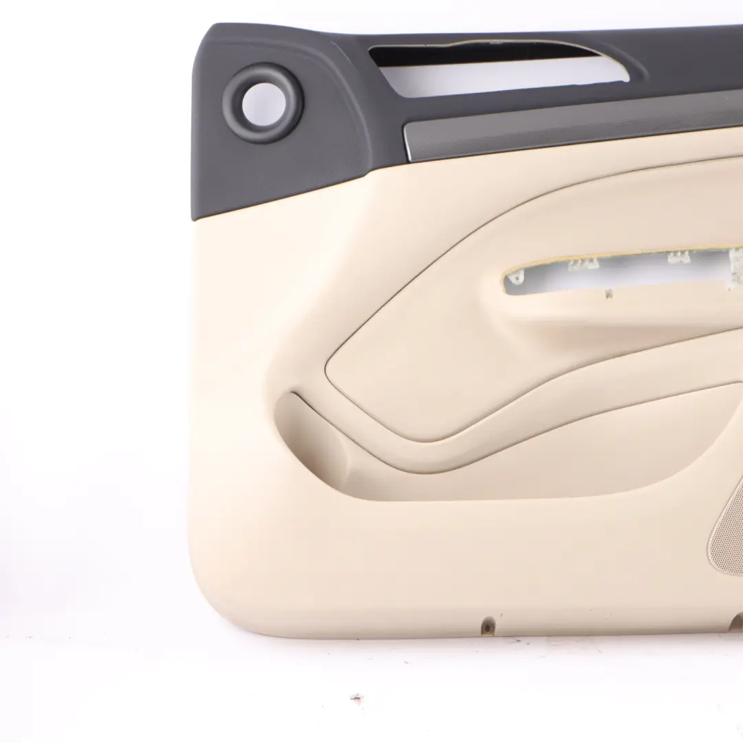 Skoda Octavia II Door Card Front Right O/S Trim Panel Leather Ivory 1Z2867012BS
