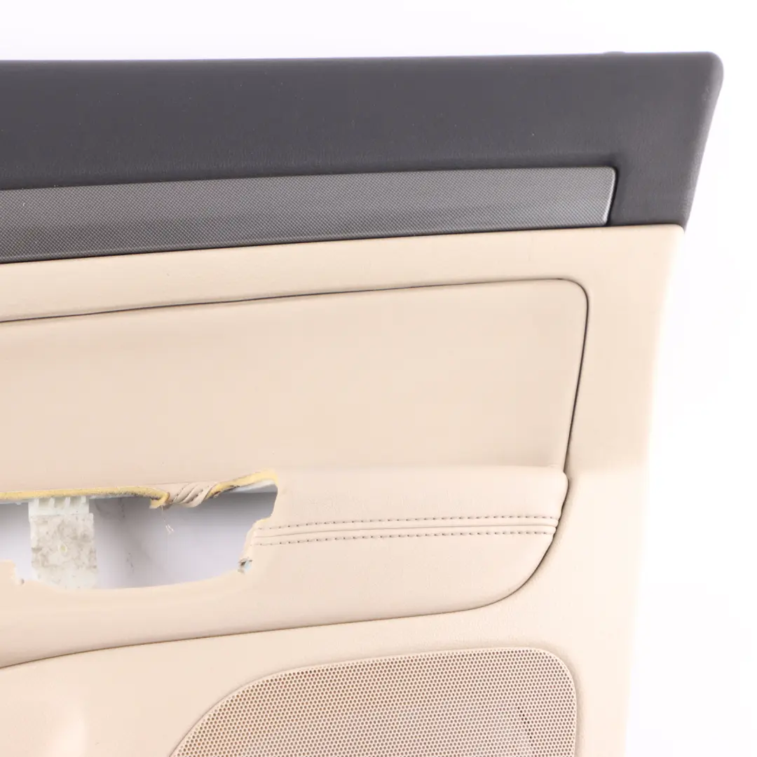Skoda Octavia II Door Card Front Right O/S Trim Panel Leather Ivory 1Z2867012BS