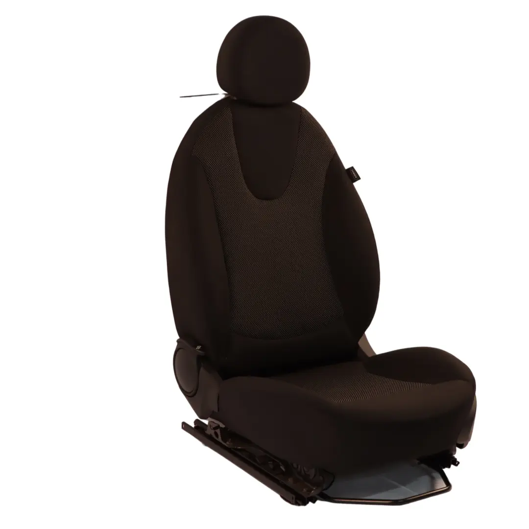 Mini R55 R56 Tela Interior Delantero Izquierdo Asiento Cosmos Carbono Negro