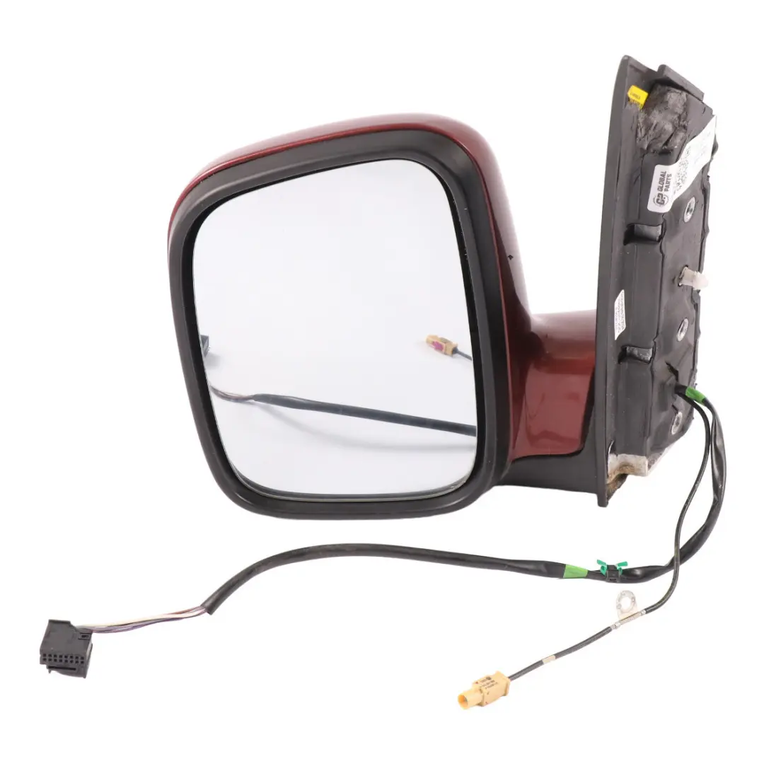 Volkswagen Caddy Wing Mirror Door Front Left N/S Lava Red Metallic - L3U