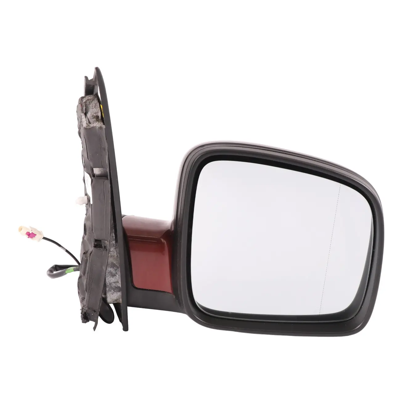 Volkswagen Caddy Wing Mirror Door Front Right O/S Lava Red Metallic - L3U