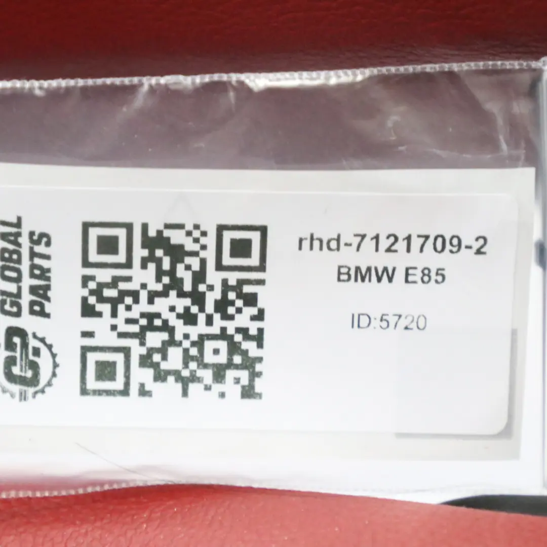 BMW Z4 E85 E86 Cabrio Roadster Red Leather Front Left N/S Seat Oregon Memory