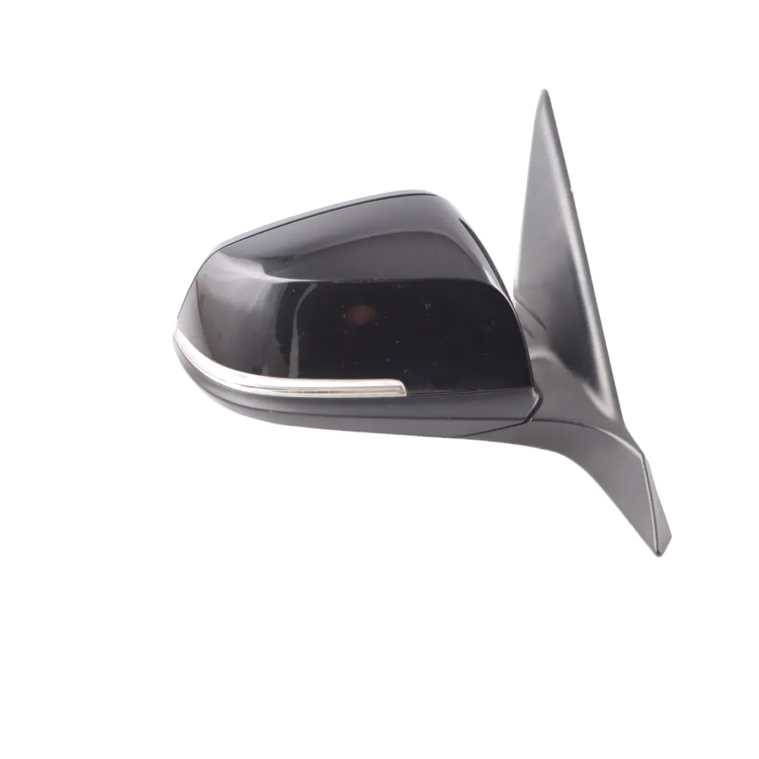 BMW F20 Wing Mirror Heated Right Door O/S Outside 6 Pins Schwarz 2 Black 668