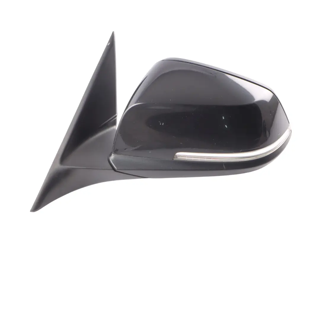 BMW 3 Series F30 F31 Heated Left Wing Mirror N/S Black Sapphire Metallic 475