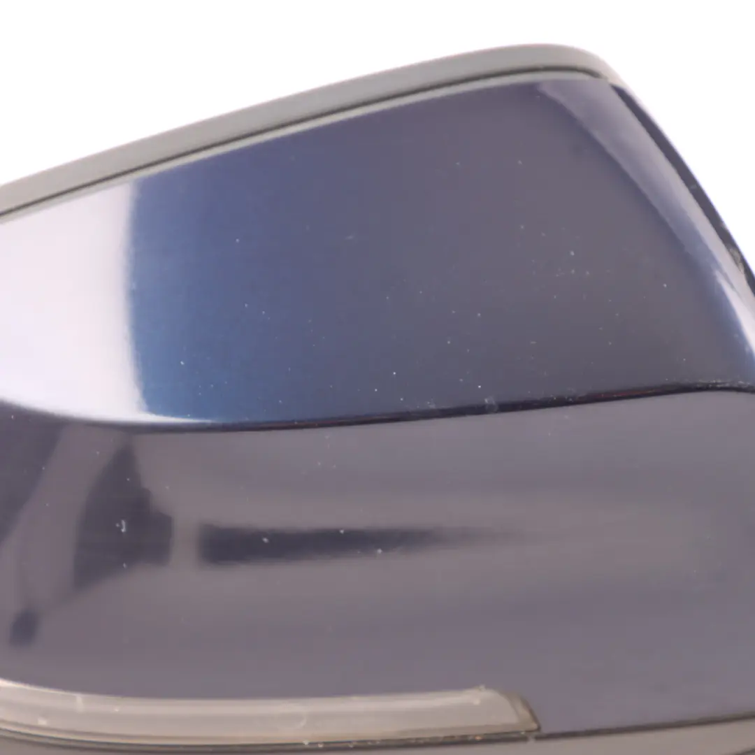 BMW 5 Series F10 F11 Heated Right Wing Mirror O/S Tanzanite Blue Metallic X10