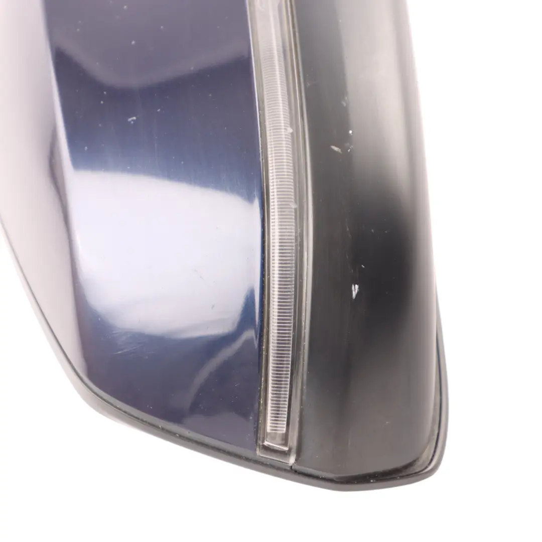 BMW 5 Series F10 F11 Heated Right Wing Mirror O/S Tanzanite Blue Metallic X10