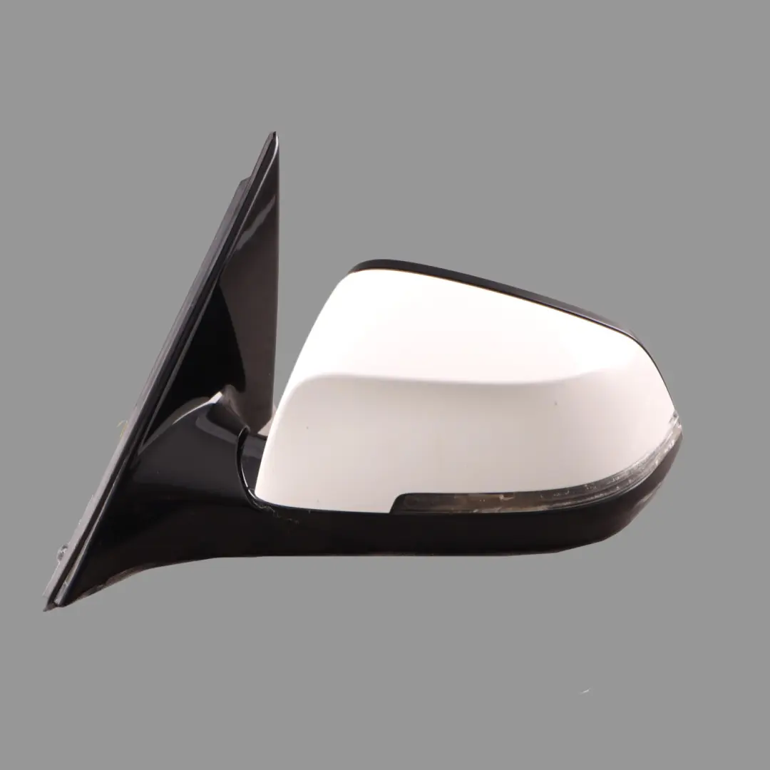 Wing Mirror BMW F10 F11 LCI Outside Door Left N/S Alpinweiss Alpine White - 300