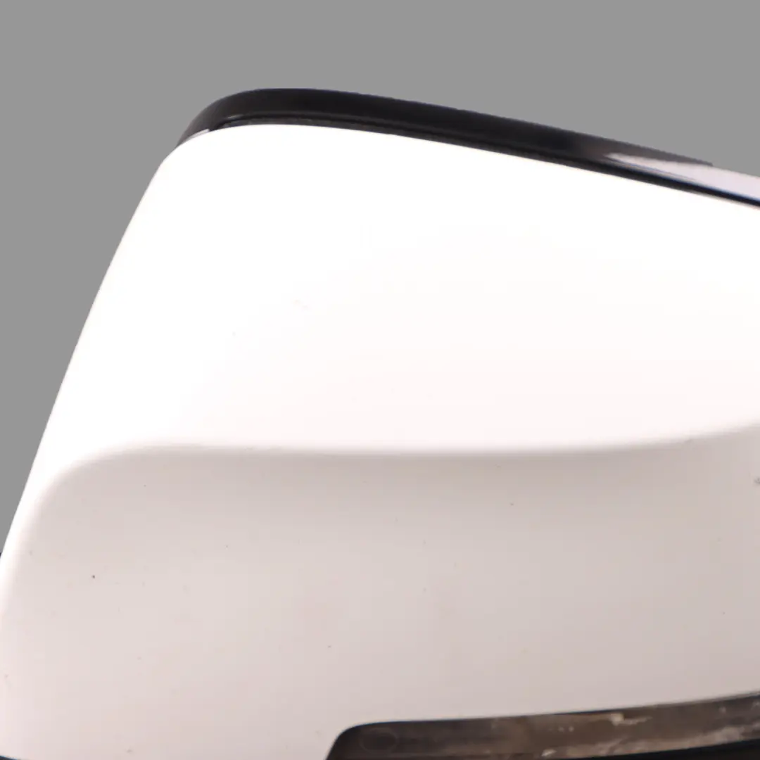 Wing Mirror BMW F10 F11 LCI Outside Door Left N/S Alpinweiss Alpine White - 300