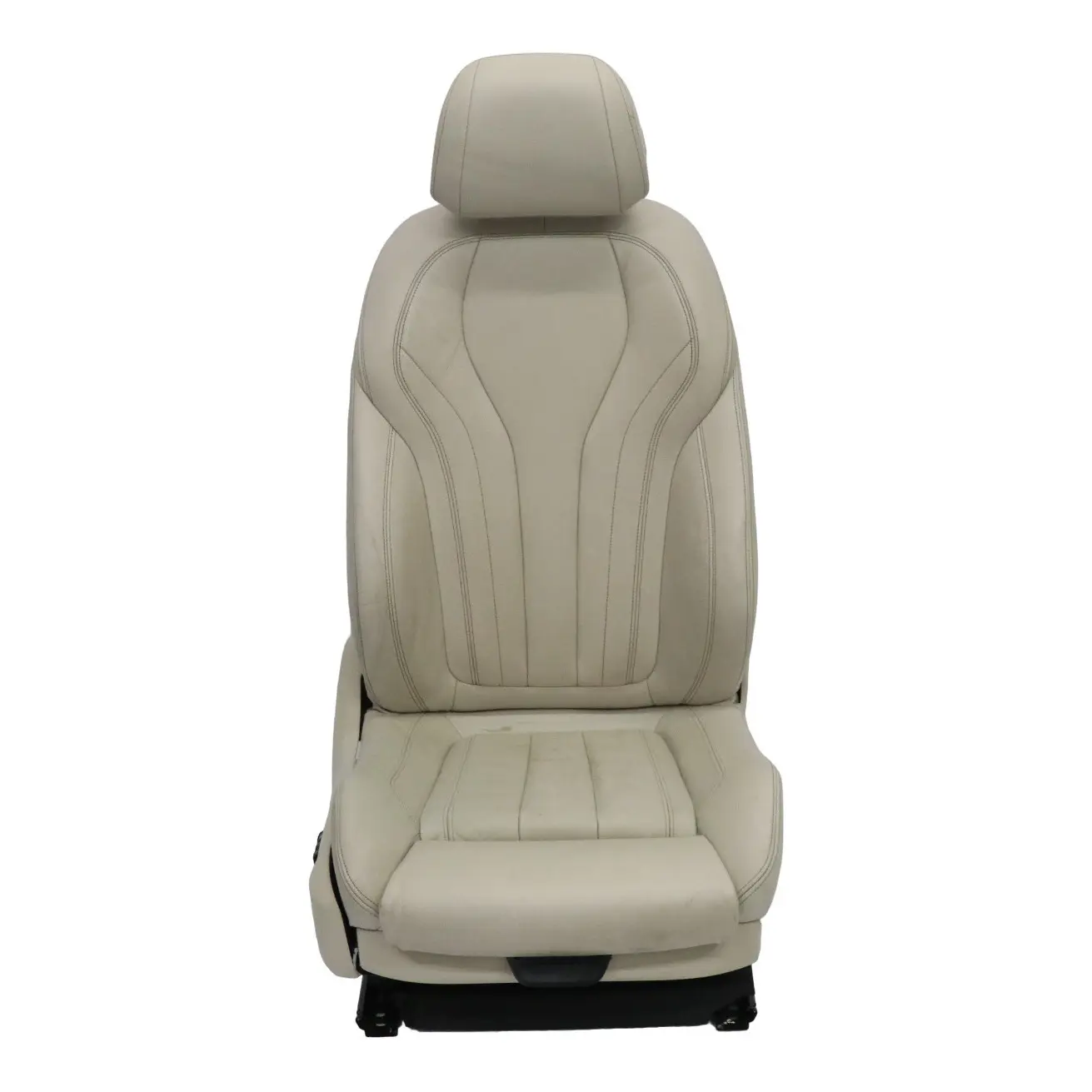 BMW F15 F16 Front Right O/S Sport Seat Leather Elfenbein Weiss Heated Memory 