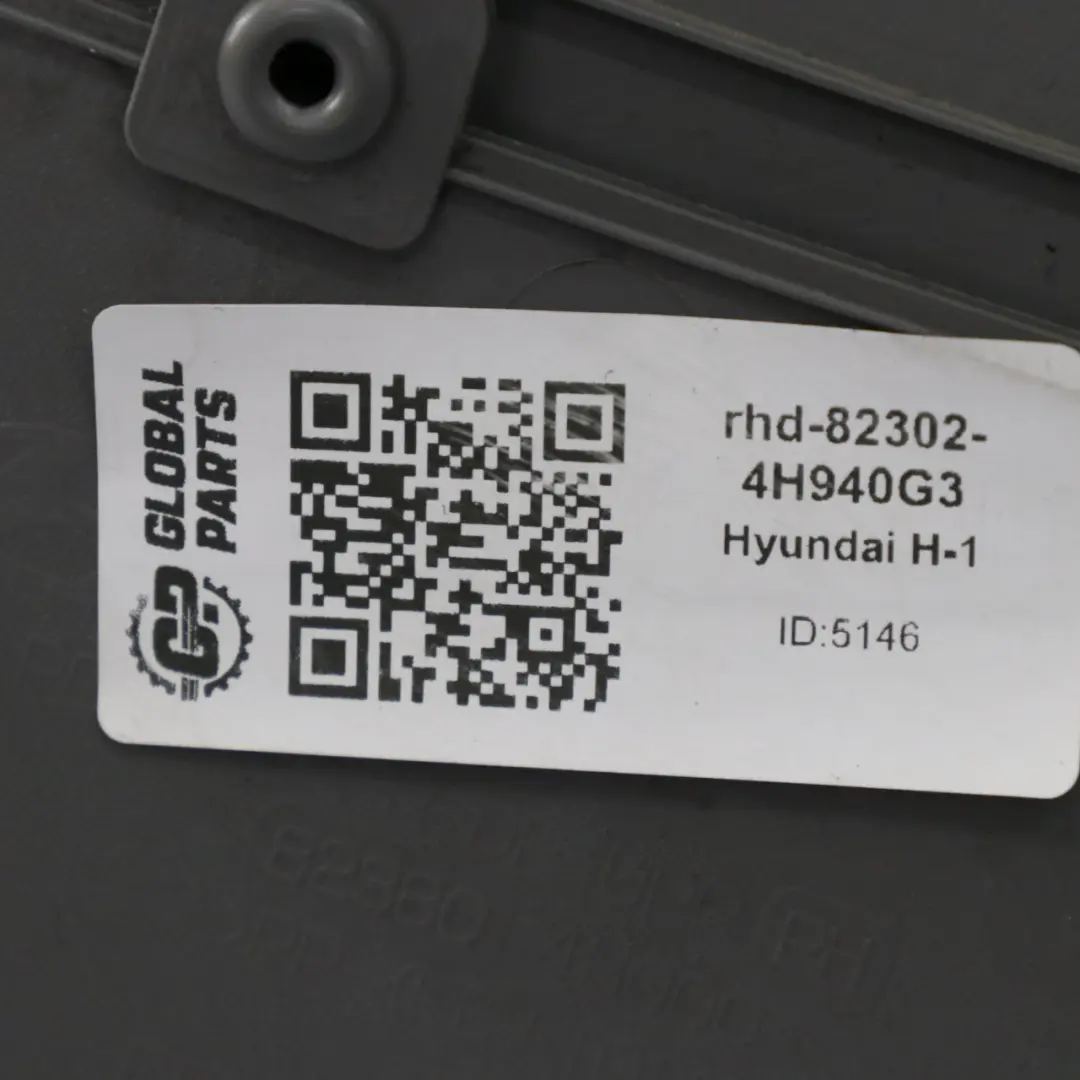 Hyundai H-1 Door Card Cover Front Right O/S Trim Panel Black Grey 82302-4H940G3