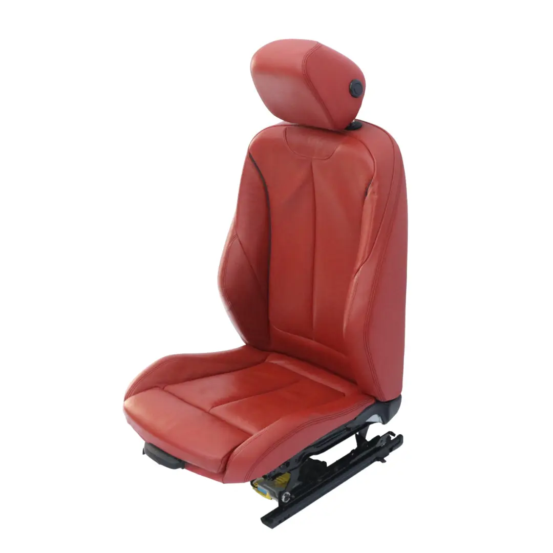 BMW F30 F31 Front Right Sport Seat O/S Cover Coral Red Leather Dakota Memory