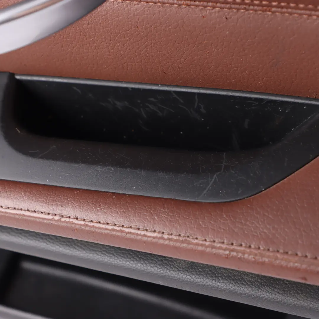 BMW 3 E90 E91 Front Right O/S Door Card Trim Panel Leather Dakota Terra
