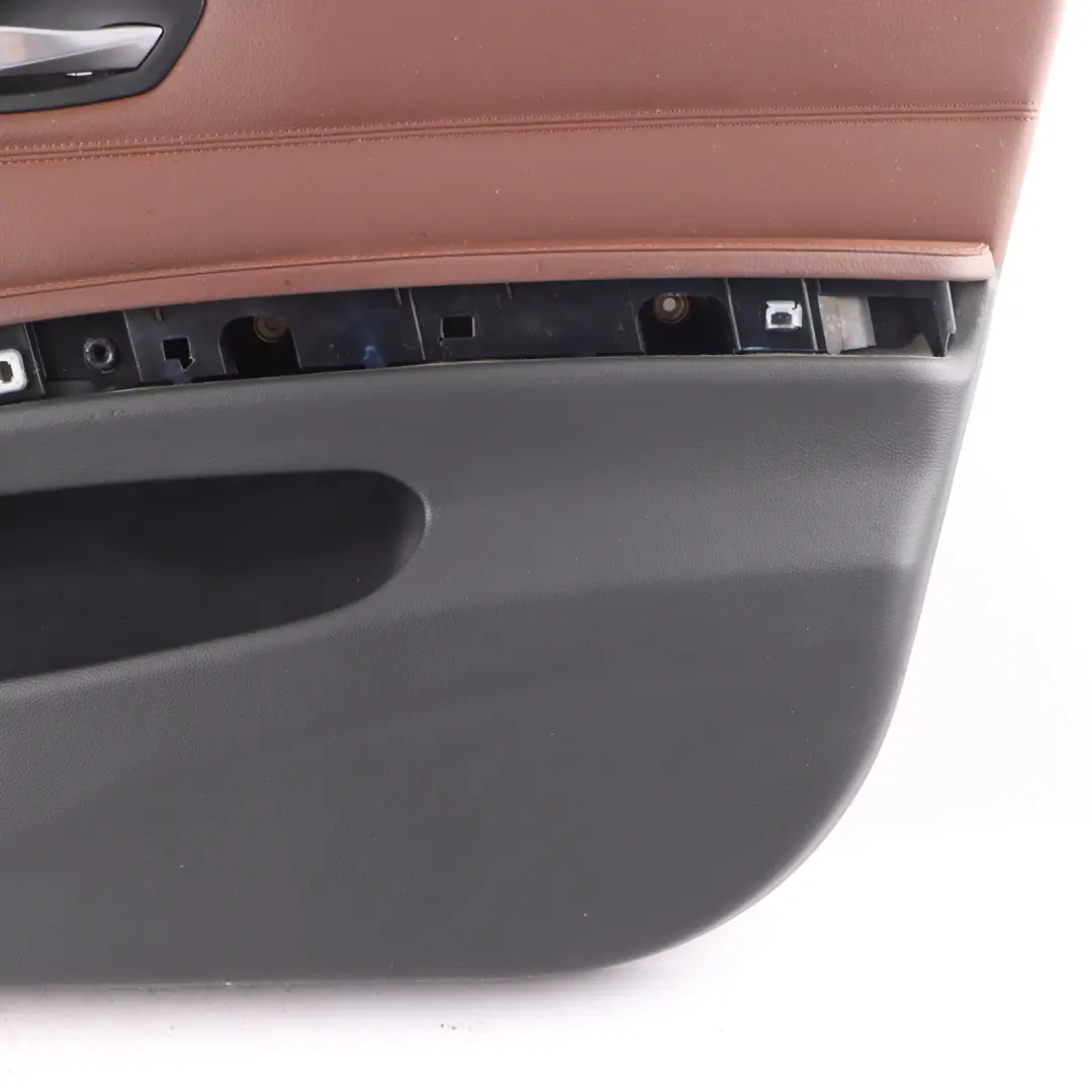 BMW 3 E90 E91 Front Right O/S Door Card Trim Panel Leather Dakota Terra