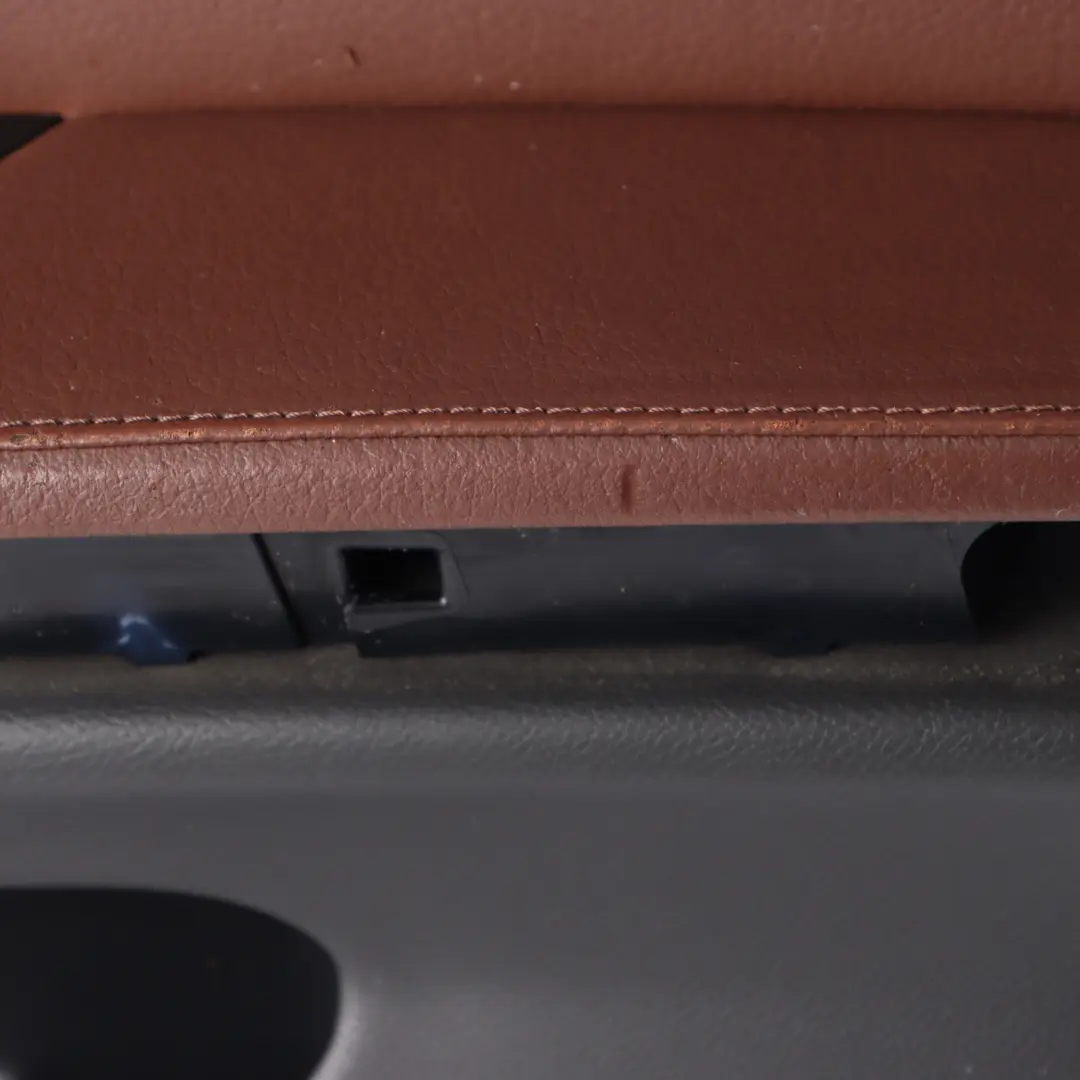 BMW 3 E90 E91 Front Right O/S Door Card Trim Panel Leather Dakota Terra