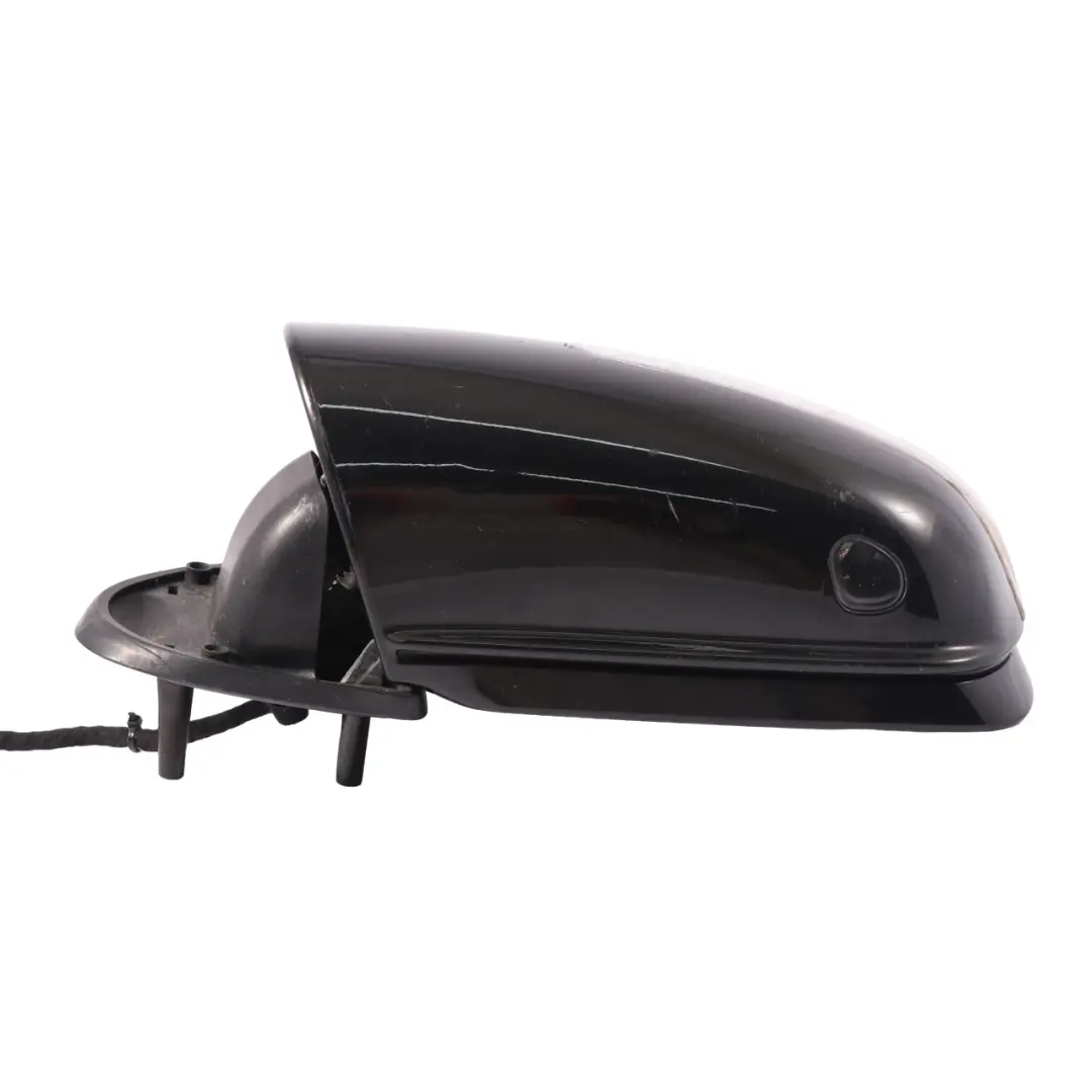 Mercedes ML W164 Wing Mirror Left N/S Power Fold Obsidian Black Metallic - 197