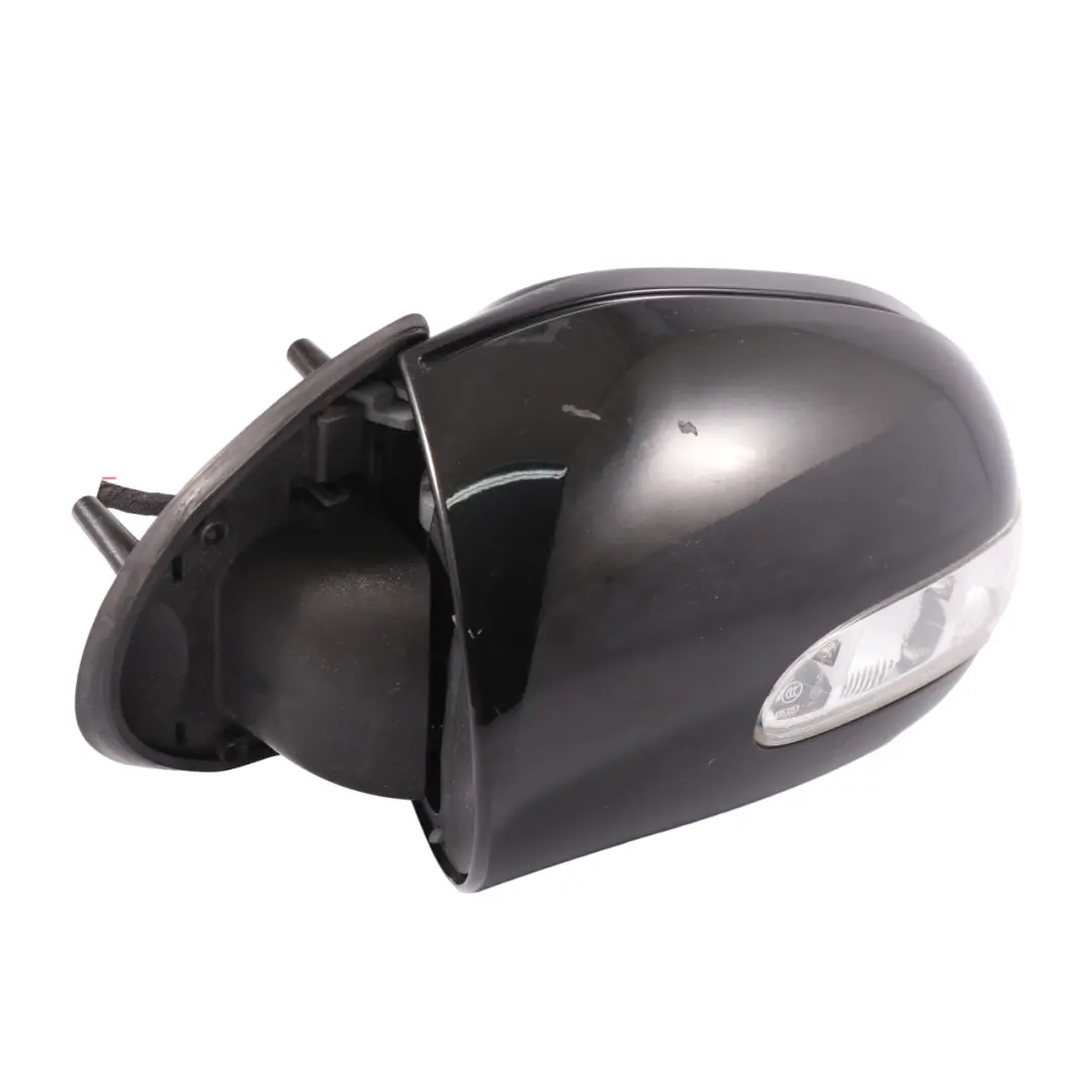 Mercedes ML W164 Wing Mirror Left N/S Power Fold Obsidian Black Metallic - 197