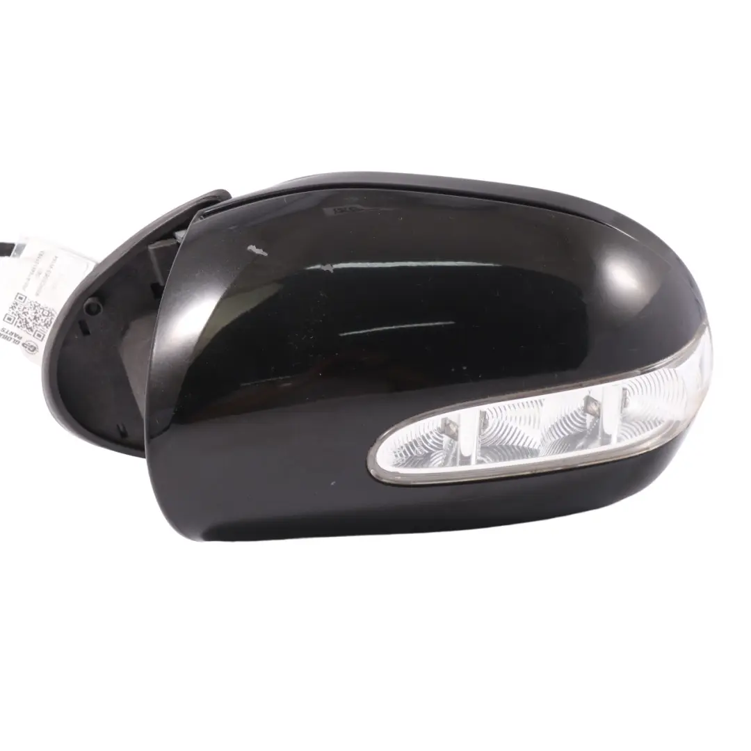 Mercedes ML W164 Wing Mirror Left N/S Power Fold Obsidian Black Metallic - 197