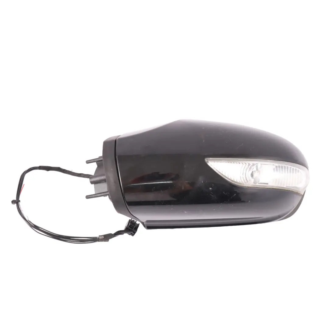 Wing Mirror Mercedes W169 W245 Left N/S Door Outside Night Black Metallic - 696