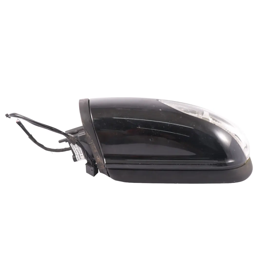 Wing Mirror Mercedes W169 W245 Left N/S Door Outside Night Black Metallic - 696