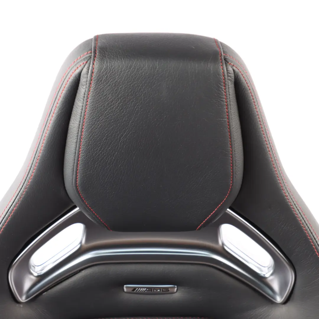 Front Seat Mercedes C117 W176 Left N/S AMG Leather Black Red Heated Memory