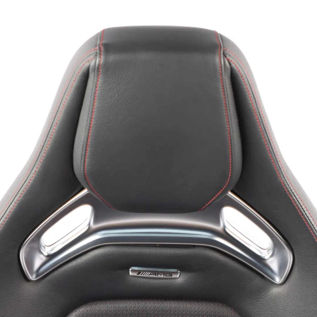 Front Seat Mercedes C117 W176 Right O/S AMG Leather Black Red Heated Memory