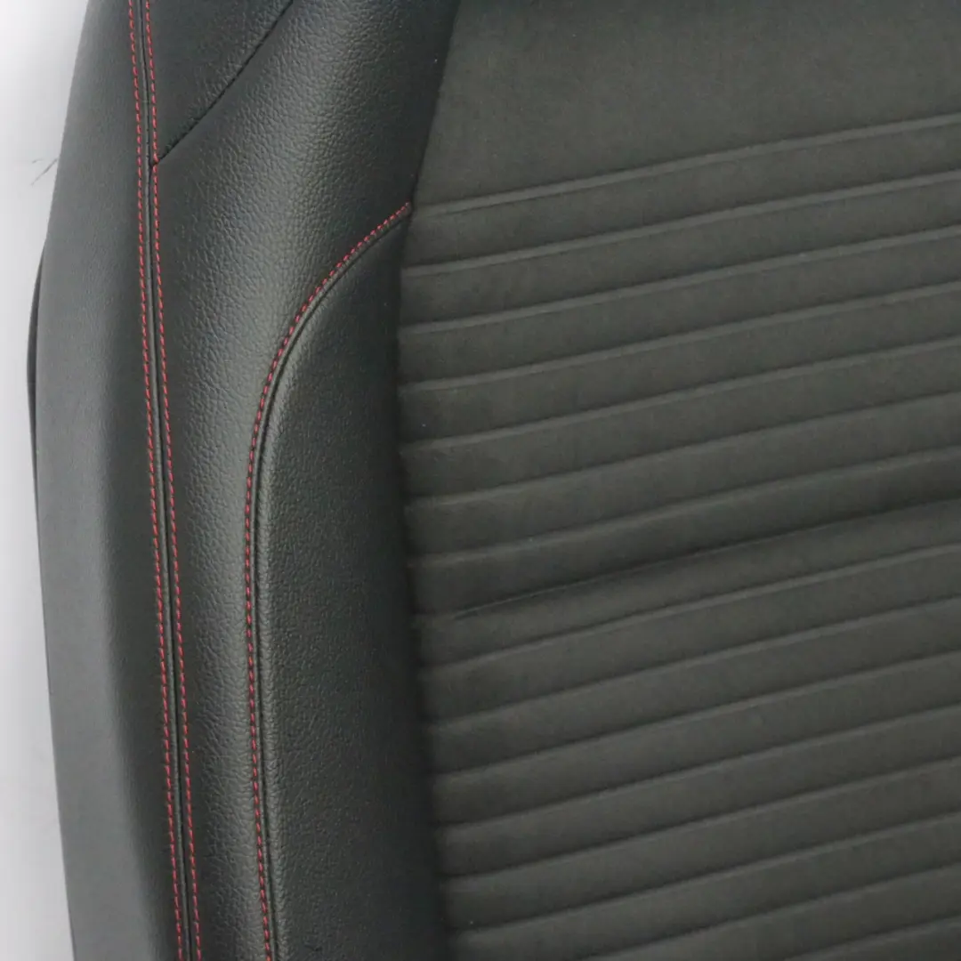 Mercedes W176 Front Seat Sport Left N/S Fabric Leather Black Red Threads