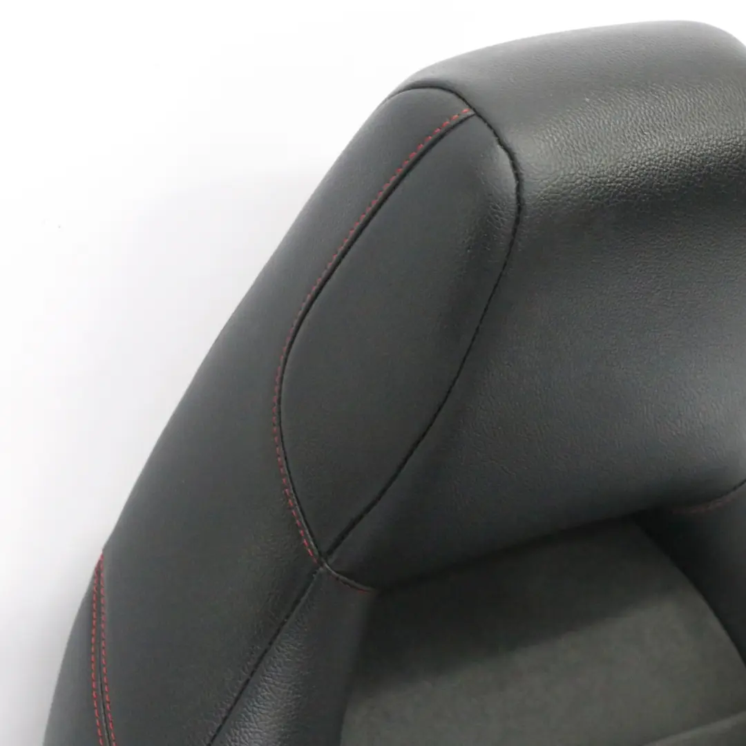 Mercedes W176 Front Seat Sport Right O/S Heated Fabric Leather Black Red Threads