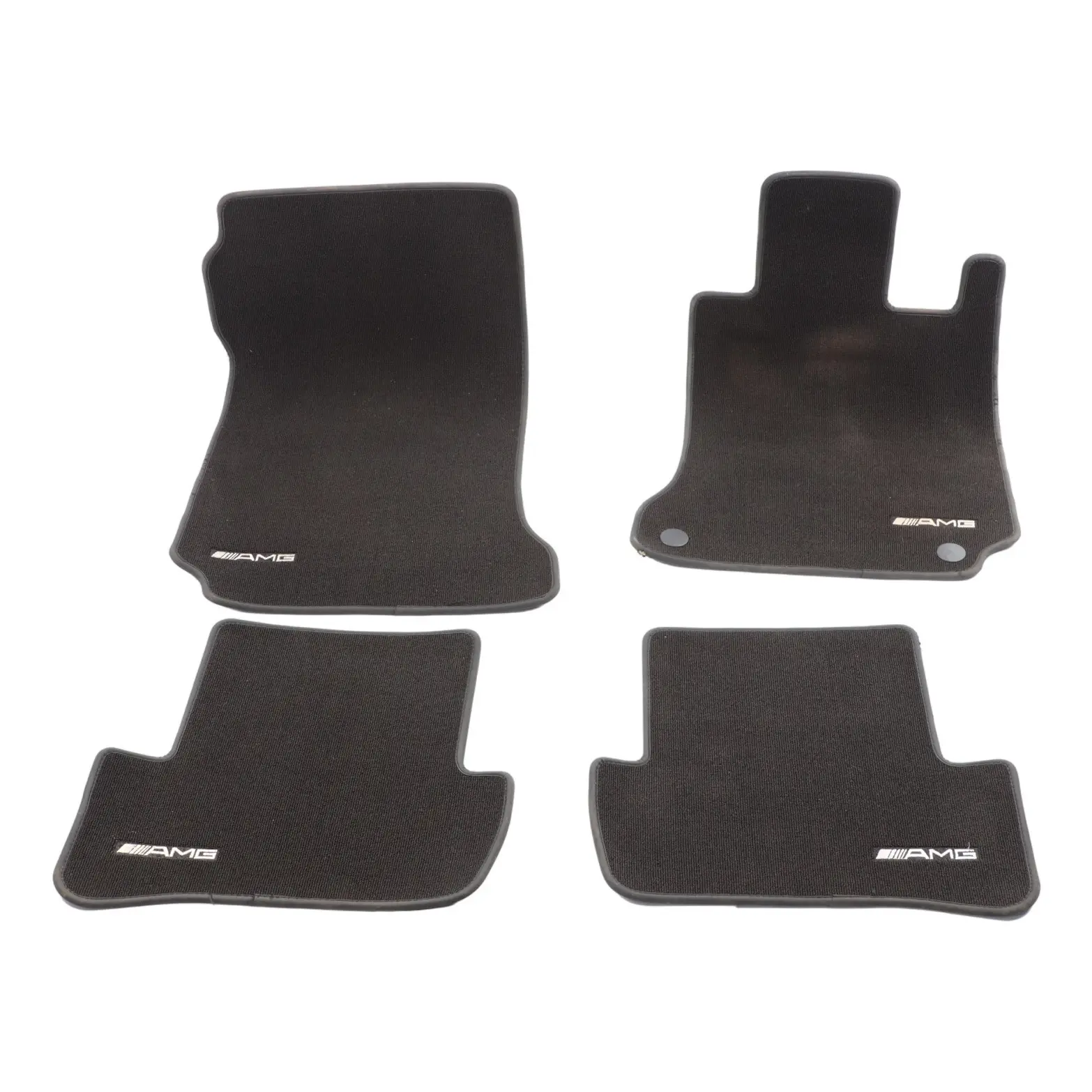 Mercedes W204 Floor Mats Set AMG Interior Front Rear Covers Black A2046800448