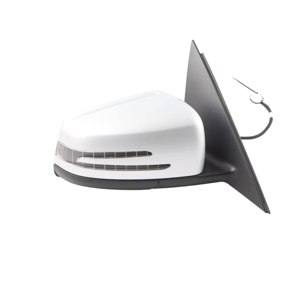 Mercedes W204 Wing Mirror Power Fold Door Right O/S Outside Iridium Silver - 775