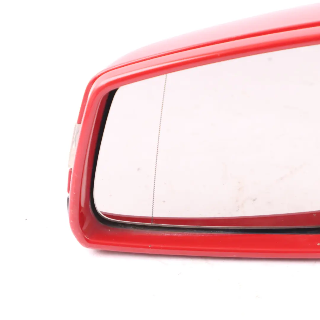 Mercedes W204 Wing Mirror Power Fold Door Left N/S Outside Fire Opal Red - 590