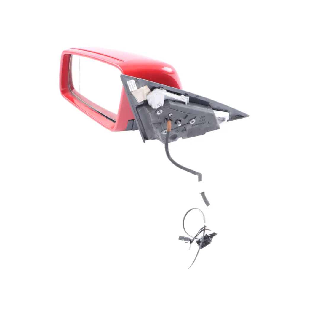 Mercedes W204 Wing Mirror Power Fold Door Left N/S Outside Fire Opal Red - 590