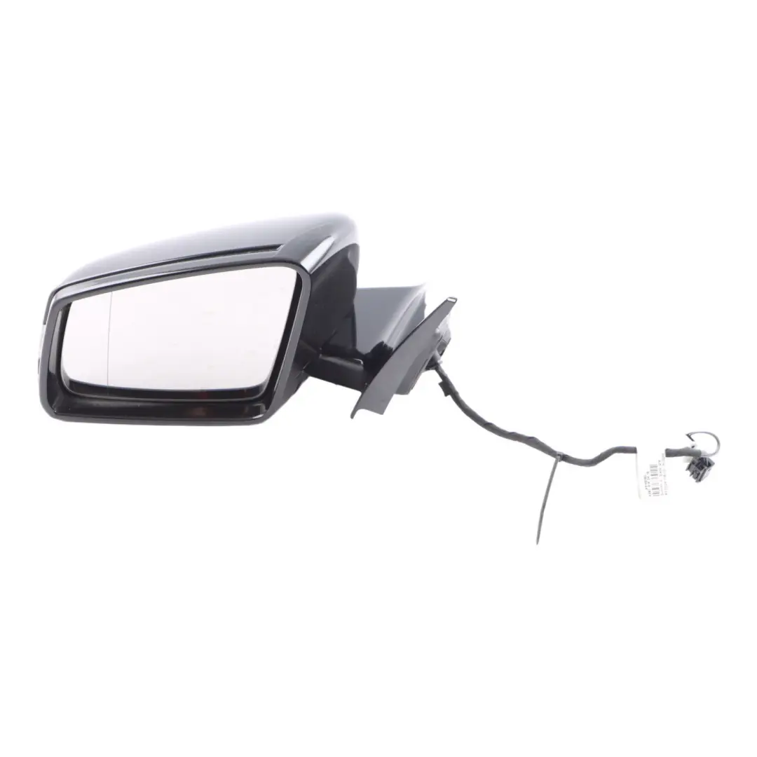 Mercedes C207 Wing Mirror Door Left N/S High Gloss Auto Dip Obsidian Black - 197